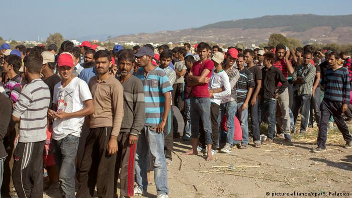 Europa Kos Flüchtlinge Migranten Versorgung (picture-alliance/dpa/S. Palacios)
