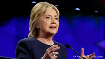 USA Präsidentenwahl TV-Debatte der Kandidaten der Demokraten Hillary Clinton