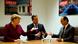 Chancellor Merkel with UK PM Cameron and French President Hollande Chancellor Merkel with UK PM Cameron and French President Hollande