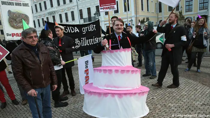 Dresden - Gegendemonstration zum Pegida Jahrestag