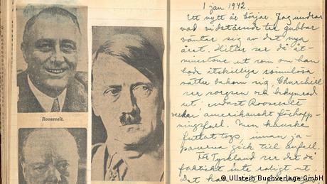 Astrid Lindgren Tagebuch mit Hitler Bild 