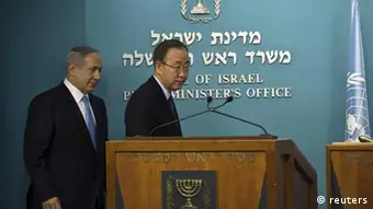 Israel: Premier Benjamin Netanjahu empfängt UN-Generalsekretär Ban Ki Moon