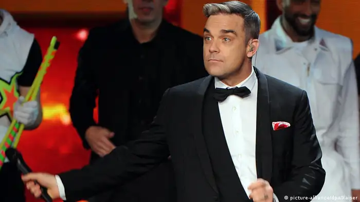 Sänger Robbie Williams Köln Deutschland Bühne 