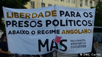 Protest in Lissabon für die Freilassung angolanischen Aktivisten
