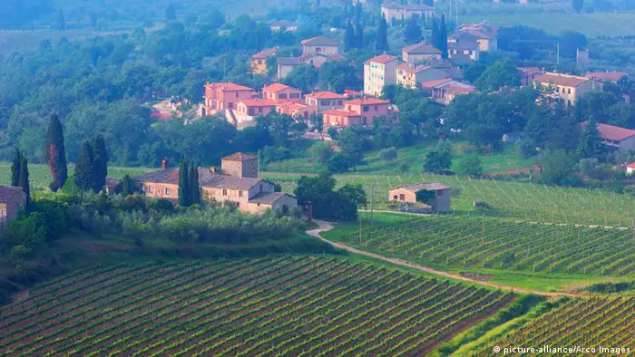 Europäische Weinanbaugebiete Italien Toskana
