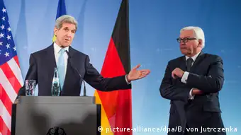 Berlin Bundesaußenminister Steinmeier und John Kerry