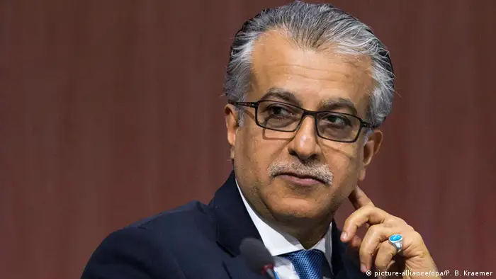 شیخ سلمان بن ابراهیم آل خلیفه از بحرین، رئیس کنفدراسیون فوتبال آسیا