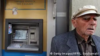 Griechenland Geldautomat außer Betrieb