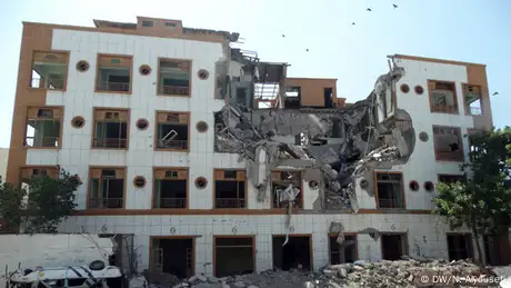 Jemen Crescent Hotel in Aden Zerstörung