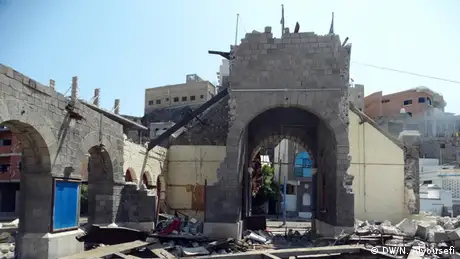 Jemen Zerstörung in Aden Tawahi 