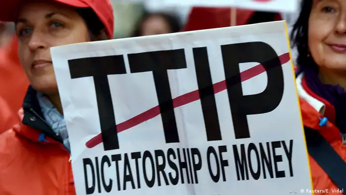 Symbolbild Protest gegen TTIP