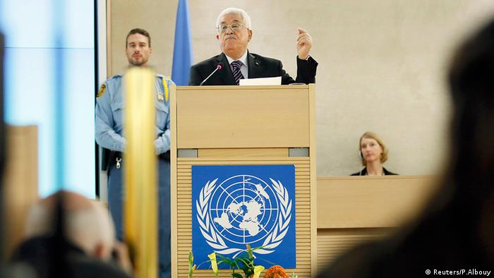 Mahmoud Abbas Präsident Palästina UN Genf Schweiz