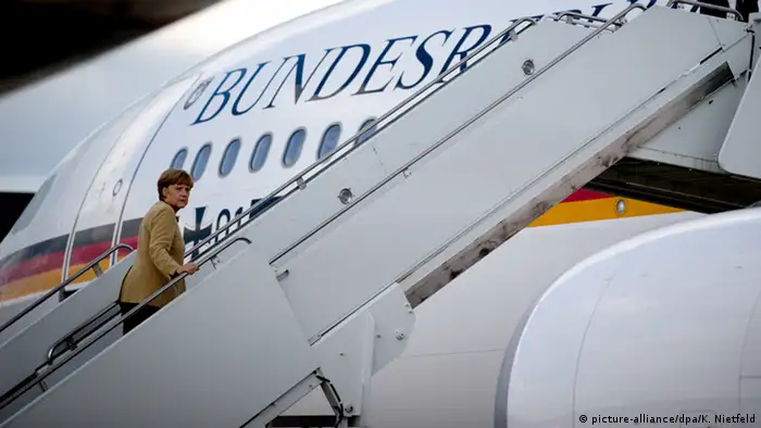 Deutschland Bundeskanzlerin Merkel geht auf Auslandsreise Symbolbild