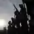 Farc Rebellen Guerilla Kolumbien Symbolbild Silhouette Sonne