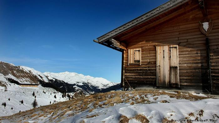 Österreich Hütte auf dem Hintertuxer Gletscher im Zillertal