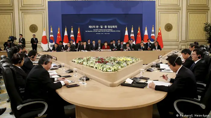 Südkorea Seoul Trilateraler Gipfel Japan China