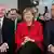 Bundeskanzlerin Angela Merkel mit BDI-Präsident Ulrich Grillo (r.) und Thyssen-Krupp-Chef Heinrich Hiesinger (Foto: picture-alliance/dpa/M. Sohn)