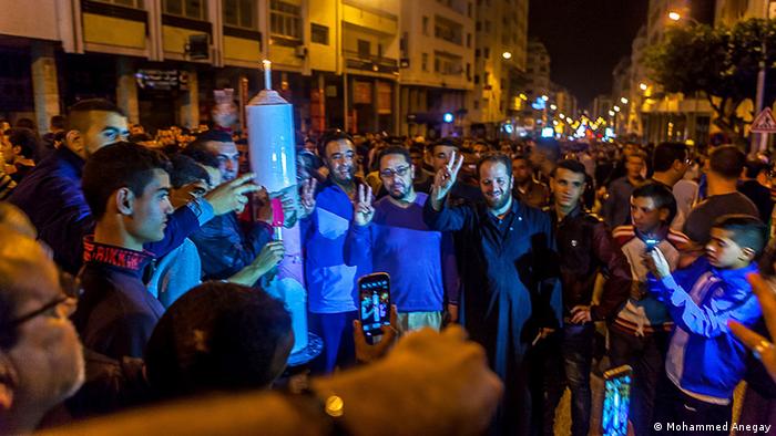 Marokko Tanger Demonstration gegen AMNEDIS Strompreiserhöhung
