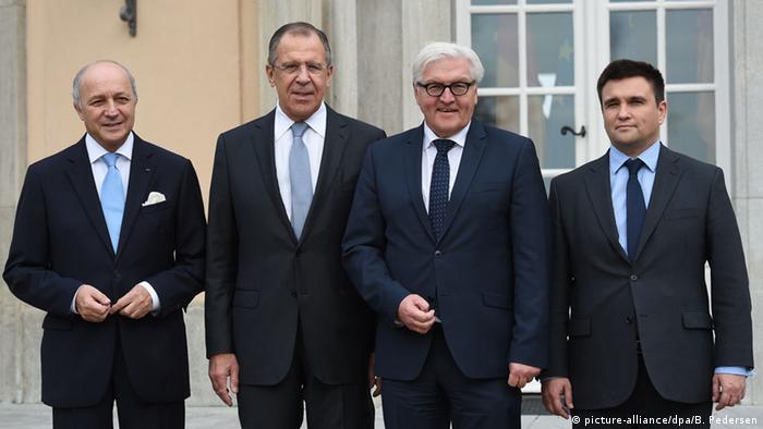 Vier Außenminister sprechen in Berlin über den Ukraine-Konflikt (Foto: dpa)