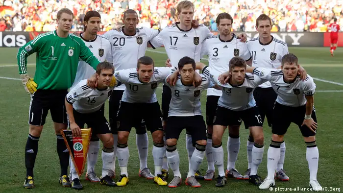 Deutsches Fußballteam Fußballweltmeisterschaft WM 2010 Südafrika 