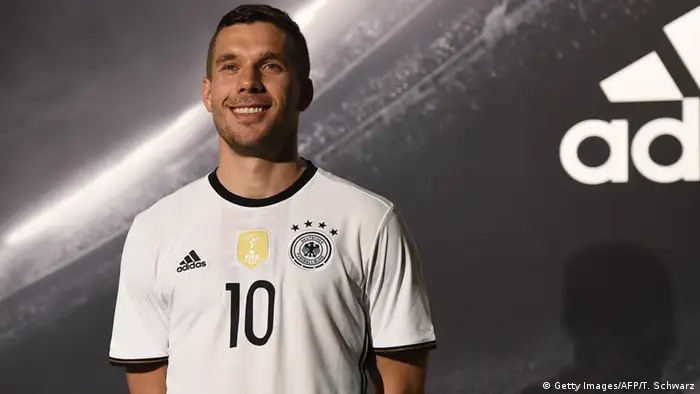 Deutschland Lukas Podolski Nationalmannschaft neues Trikot