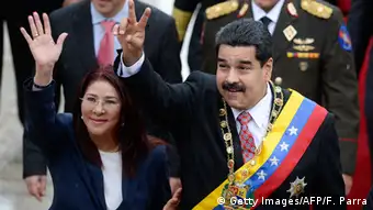Nicolas Maduro und Cilia Flores in Venezuela (Foto: Getty Images/AFP/F. Parra)
