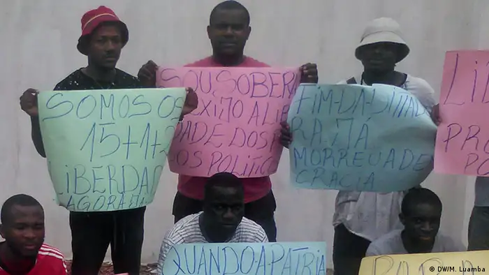 Angola Demonstration (DW/M. Luamba)