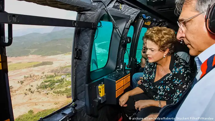 Dilma Rousseff in Mariana 