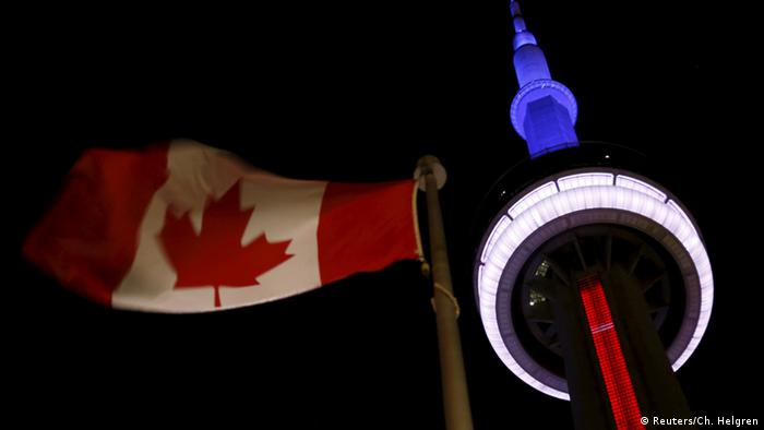 Solidaritätswelle für Frankreich Kanada