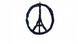 Peace for Paris Peace-Zeichen Eifelturm von Jean Jullien Peace for Paris Peace-Zeichen Eifelturm von Jean Jullien
