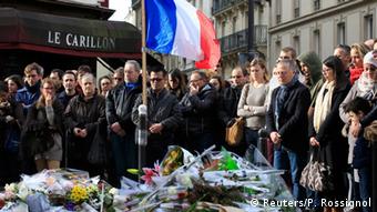 Schweigeminute in Paris. (Foto: Reuters)