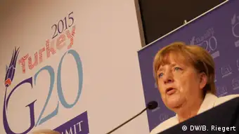 Türkei Pressekonferenz G20 Gipfel Angela Merkel