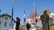 Sarajevo Französische Botschaft Flaggen Halbmast Sarajevo Französische Botschaft Flaggen Halbmast
