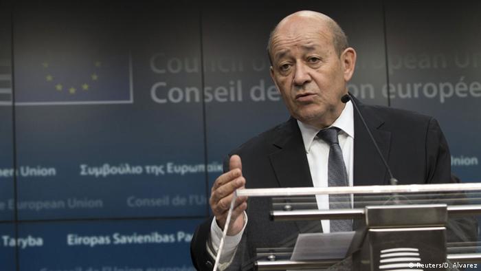 Belgien Rat der EU Frankreichs Verteidigungsminister Jean-Yves Le Drian
