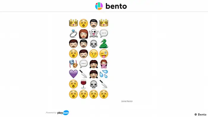 Screenshot Bento Emojis Hamlet