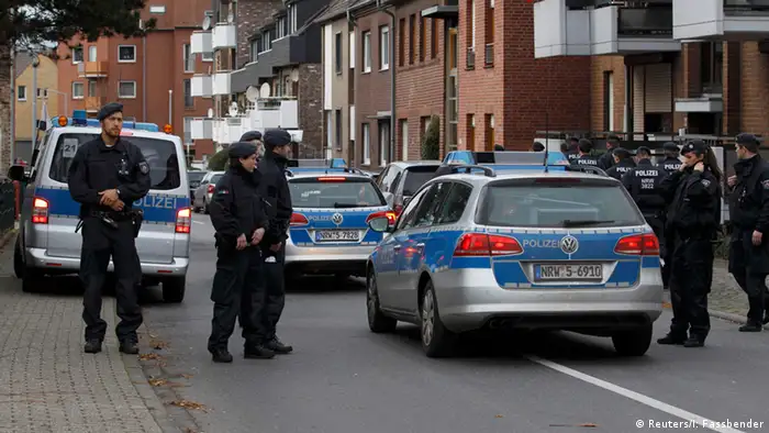 Deutschland Polizei Festnahme in Alsdorf bei Aachen