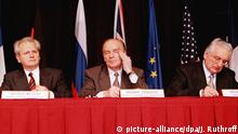 USA Dayton 1995 Slobodan Milosevic & Alija Izetbegovic & Franjo Tuđman
