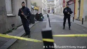 Frankreich Saint Denis Polizei Absperrung Terrorismus