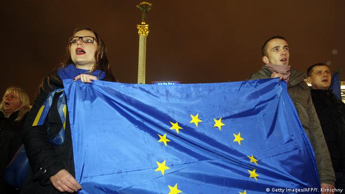 Ukraine - Protest auf dem Maidan am 21.11.2013 (Foto: AFP/Getty Images)