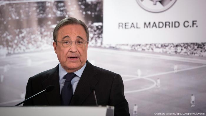 Real Madrid president Florentino Perez