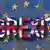 Надпись Brexit на фоне флага Евросоюза