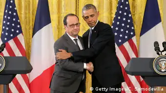 USA, Francois Hollande und Barack Obama