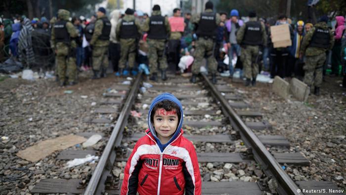 Griechenland Mazedonien Protest der Flüchtlinge