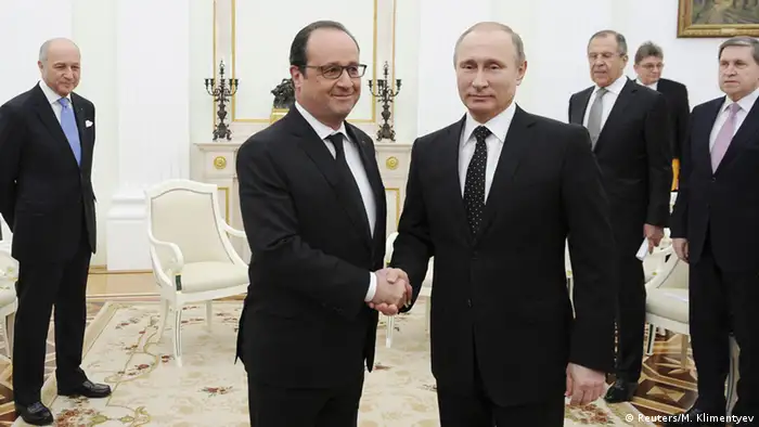 Wladimir Putin und Francois Hollande