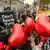 Demonstranten in London gegen britische Luftangriffe in Syrien