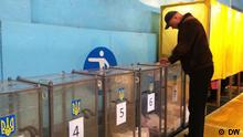 29.11.2015 Regionalwahlen in Mariupol Ukraine. Copyright: DW via Daria Eremina, DW Russisch