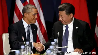 Frankreich Klimagipfel in Paris Obama und Xi