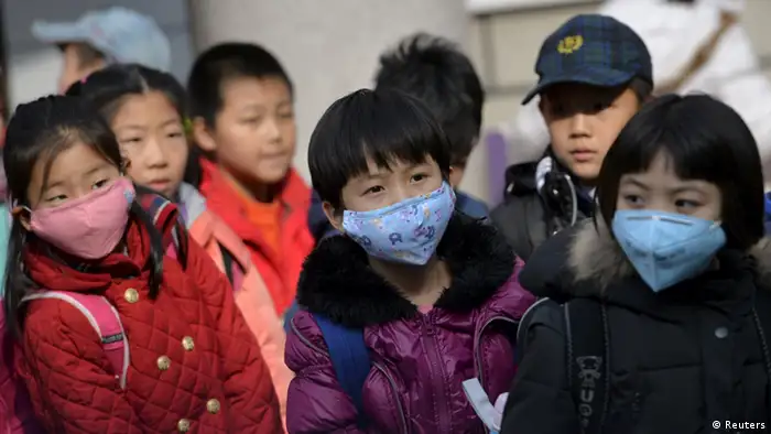 China Smog Kinder Symbolbild