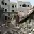 Jemen Zerstörte Regierungsgebäude in der Stadt Zindschibar nach Kämpfen