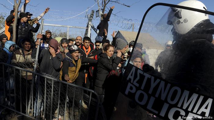 Griechenland Flüchtlinge an der Grenze zu Mazedonien